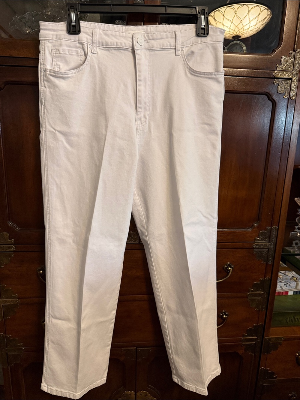 Kut from the Kloth Womens White Straight Jeans